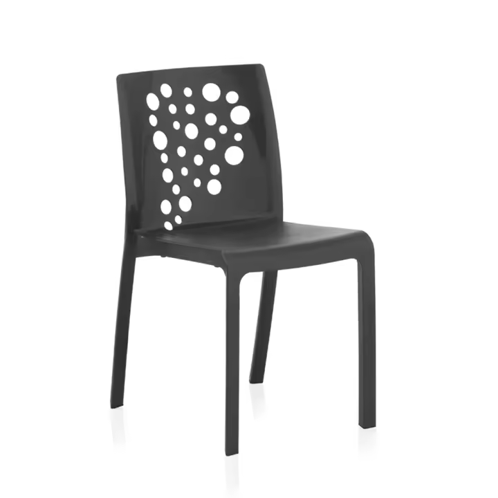 SP Berner - Silla Cocktail Antracita para Exterior (Pack 6) - 1