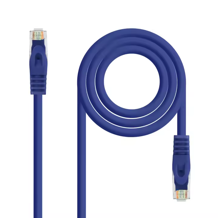 Cable de Red Nanocable RJ45 Cat6a UTP CU LSZH 2m Azul 100% Cobre - 1