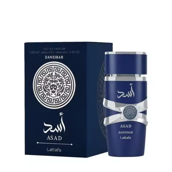 Perfume Asad Azul Zanzíbar Lattafa - Fragancia de Hombre Eau De Parfum - 1