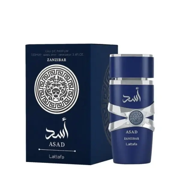 Perfume Asad Azul Zanzíbar Lattafa - Fragancia de Hombre Eau De Parfum - 1