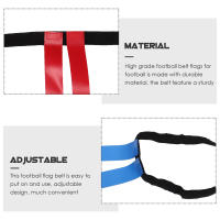 2 Sets De Suministros De Fútbol Y Rugby Para Niños Correa De Bola De Esponja Multifuncional Bandera De Cintura Para Juegos De Fútbol - details 3