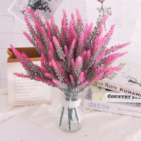 Bouquet De Flores Artificiales Morado Lavanda Plantas Falsas Para Boda Decoración De Habitaciones Y Mesas De Navidad DIY - details 3