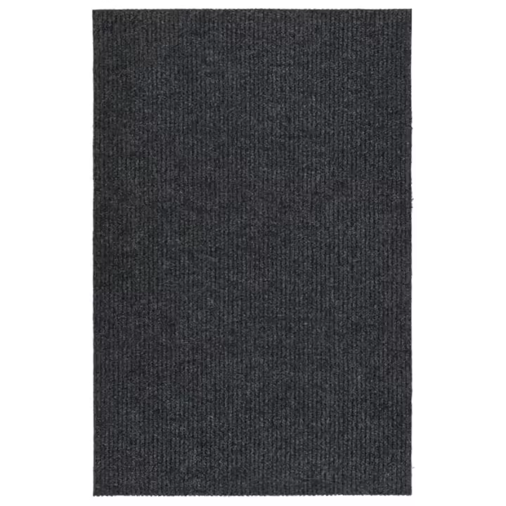 vidaXL Alfombra de pasillo atrapa suciedad 100x150 cm Color Antracita,  Gris,  y mas Alfombras de área  Alfombra de Piso para Sala de Estar Dormitorio Habitación Salón - 1