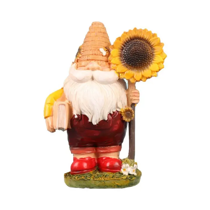 Adorno De Hada En Resina Para Jardín Regalo De Día De La Abeja 1 Pieza Decoración De Hada Artesanal Para Exteriores - 1