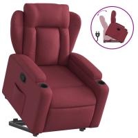 vidaXL Sillón reclinable elevable de tela Gris claro, Gris oscuro, Negro Sillon Dormitorio Sillon Comodos Silla Relax Sillón Sofá - details 4