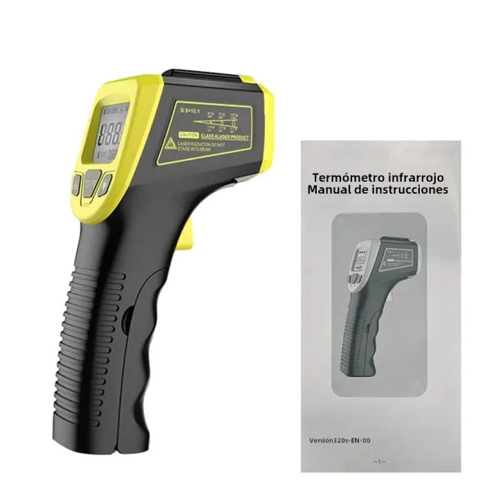 Termómetro Infrarrojo No Contacto -50~600°C Con Puntero Láser Pantalla LCD Digital Para Uso Industrial Y Doméstico - 1