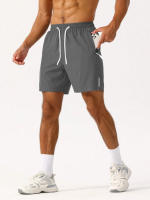 Shorts De Hombre Para Vacaciones De Playa Y Deporte Con Cintura Elástica Ajustable Y Secado Rápido Estilo Casual Verano - details 2