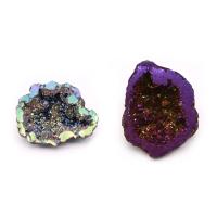 2pcs/Set Vaso De Tesoro De Agate Natural Piedra Cristal Con Agujero Gemstone Plating Color DIY Collar Joyería Exhibición Ornamento - details 5