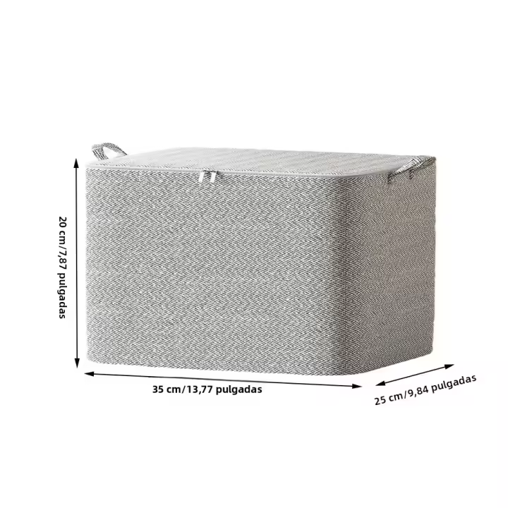 Caja De Almacenamiento Para Edredones Organizador a Prueba De Polvo Contenedor Ecológico De Plástico Espacio Ahorrador Para Ropa Y Sábanas - 1