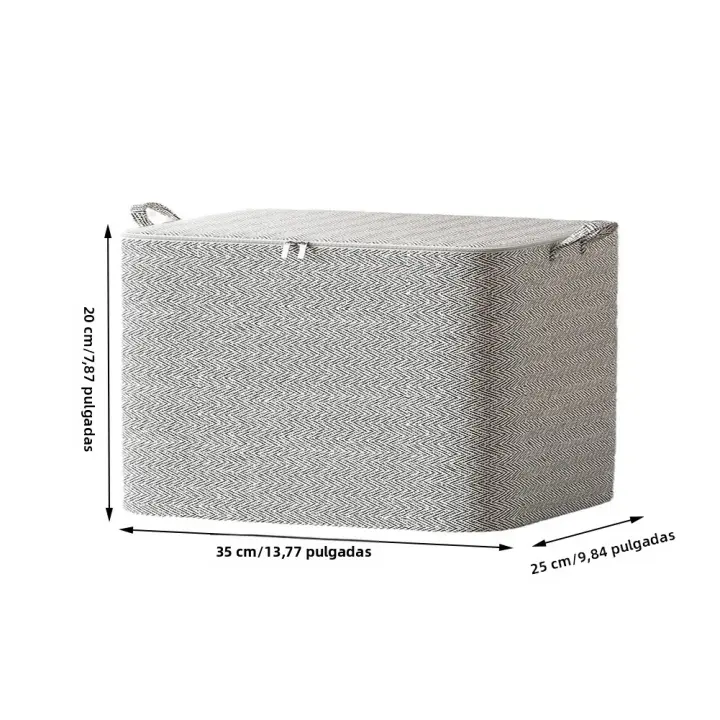 Caja De Almacenamiento Para Edredones Organizador a Prueba De Polvo Contenedor Ecológico De Plástico Espacio Ahorrador Para Ropa Y Sábanas - 1