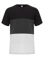Camiseta deportiva de verano de manga corta con cuello redondo informal de talla grande para hombre, a juego con el color, a la moda para fitness - details 14