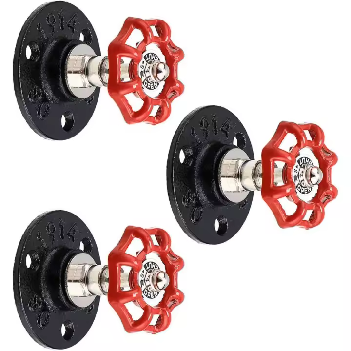Ganchos para Colgar Vintage, tubo de Hierro Industrial, soporte de pared Retro para Bata, toalla, Bolso, Paraguas, sombrero, decoración Antigua para el hogar - 1