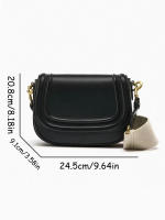 Bolso De Silla Para Mujer Estilo Popular De Comercio Exterior Nueva Correa Ancha 2024 Diagonal Cruzar El Brazo Bolsos De Hombro - details 1