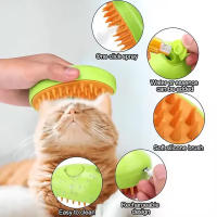 Peine Para Mascotas 3 En 1 Con Vapor Para Perros Y Gatos Limpieza Automática Masaje Eliminación De Pelos Con Spraying - details 1