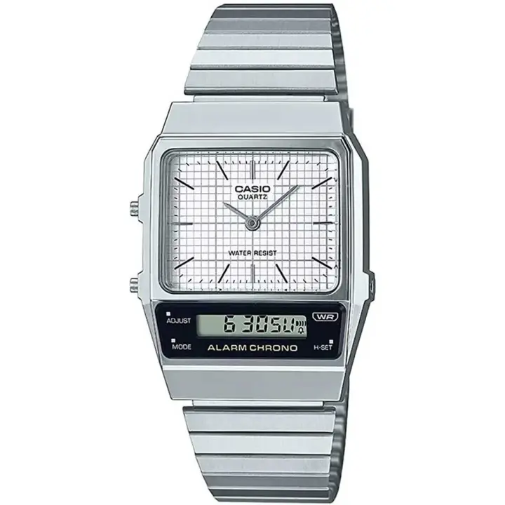 Casio Reloj Retro Vintage Plateado Unisex - 1
