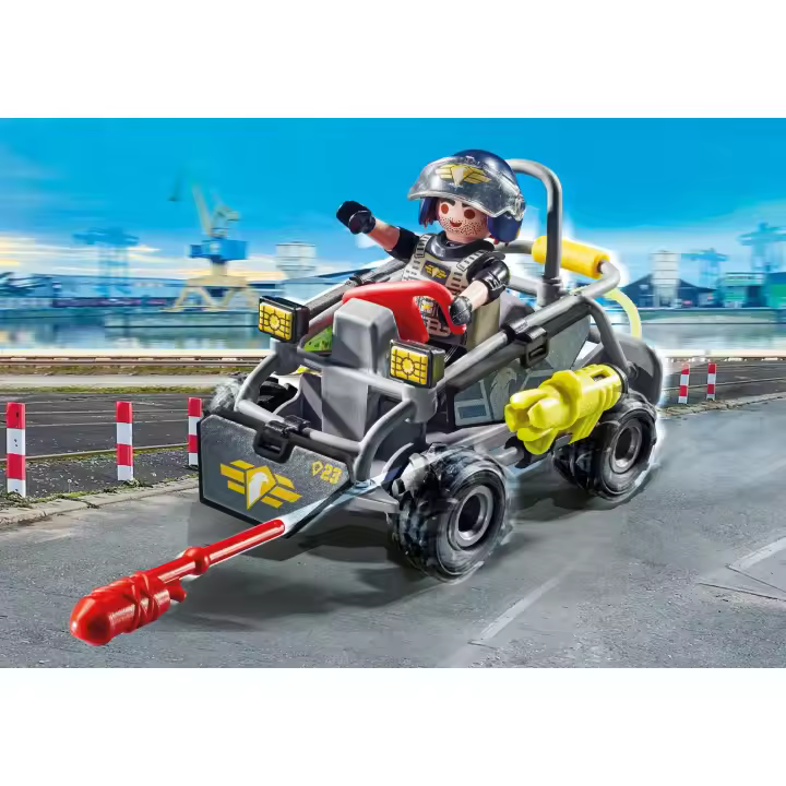 Playmobil fuerzas especiales quad multiterreno - 1