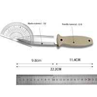 Cuchillo De Fija SPY FB47GP Con Hoja D2 Y Mango De G10 Para Exteriores EDC Sobrevivencia Caza Camping Senderismo Herramienta De Corte - details 6