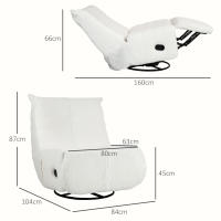 2025 Silla reclinable para TV, función basculante, Sillón para TV con reposapiés, Resort de Bolso, Bolso lateral - details 6