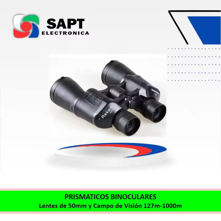 SAPT Prismaticos Binoculares Portátiles – Campo de Visión 126m-1000m (7.2°) – Compactos y Ligeros – Óptica de Alta Definición – Ideales para Viajes, Senderismo y Observación al Aire Libre - 1