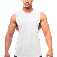 Camiseta Sin Mangas Para Hombre Estilo Fitness Y Gimnasio Camiseta De Torso Liso Para Culturismo Ropa Deportiva De Verano Material Algodón - details 18