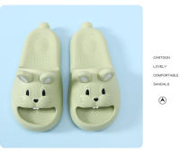 Zapatillas De Verano Para Niñas Ligeras Antideslizantes Con Pies Abiertos En Forma De Conejo Adorable 3D Cartoon Cierre De Inyección Material De Suela EVA Talla Verdadera Para Edad 7-12Años - details 3