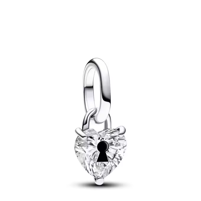 Pandora Charm Mini Colgante en plata de ley Cerradura Corazón 793086C01 , para Mujer - 1