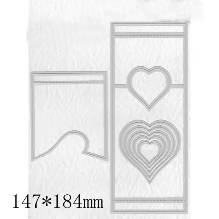 Molde De Corte Pop-up En Marco De Metal Para Scrapbooking Y Manualidades Decoración De Álbum De Fotos Y Tarjetas De Papel Estilo Decorativo - 1