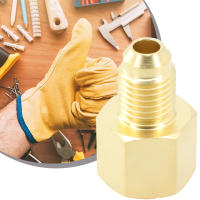 Adaptador De Acondicionador De Coche R134A R12 Con Conexión Rápida 1/2" ACME Hembra Y 1/4" SAE De Cobre De Alta Calidad Para Inyector De Combustible - details 15