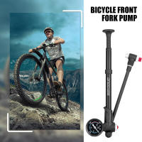Bomba De Bicicleta Manual De Alta Presión 300PSI Con Medidor Y Mangue De Rotación 360 Grados Para Neumáticos De Suspensión Delantera Y Trasera - details 5