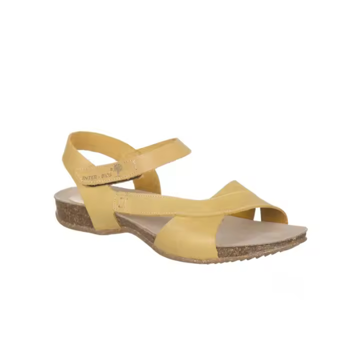 Sandalias Planas Inter-bios 4487 Mujer Mostaza - 1