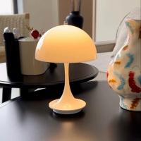 Lámpara De Mesa LED Táctil Recargable Luz Nocturna Para Escritorio Iluminación De Lectura Sin Cable Para Decoración De Habitación Restaurante Hotel Bar - details 6