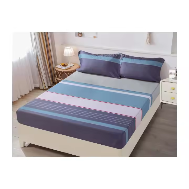 PLUSHOME Juego de Sábanas de Microfibra de Poliéster Suave Hasta 5 Piezas Tapa, Sábana Bajera y Fundas de Almohada Cama 90 160x260, 135 210x260, 150 230x260 Cm 180 250x270 Cm - Suavidad Duradera - Fácil Cuidado - Resistencia a las Manchas - 1