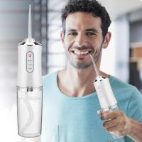 Irrigador Oral Portátil Flosser De Agua Dental Recargable USB Con 4 Tiras De Jetable 220ml 3 Modos IPX7 1400rpm Para Adultos - details 11