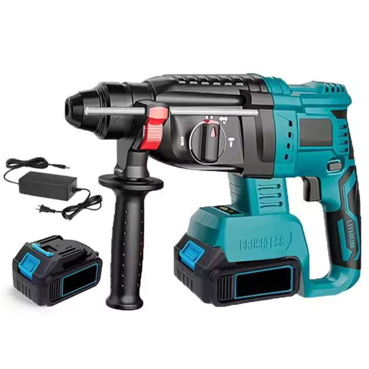 18V 4 Functions Electric Cordless Electric Hammer Drill Rechargeable Electric Hammer 27mm Hammer Drill For 18V Makita Battery - 1