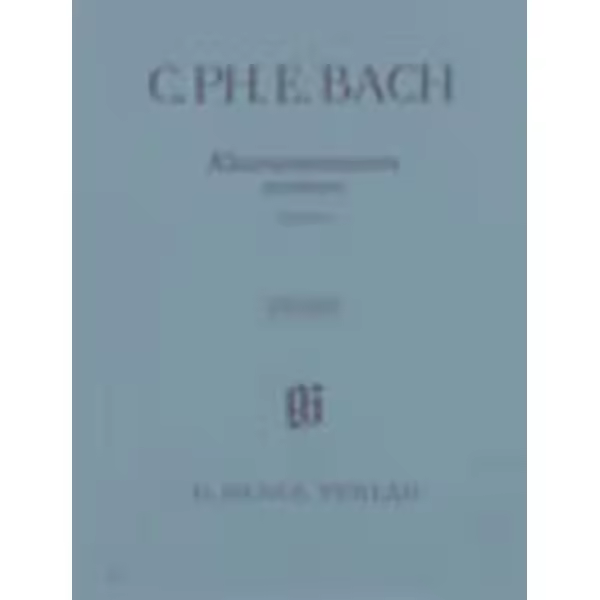 Bach, Carl Ph. E.. Klaviersonaten Auswahl Band I - 1