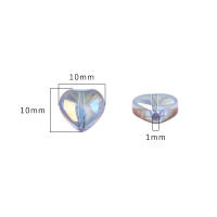 20pcs Perlas De Cristal De Pera Corazón Con Agujero Horizontal Para Manualidades Joyería Accesorios De Bricolaje Hechas a Mano Pendientes - details 3