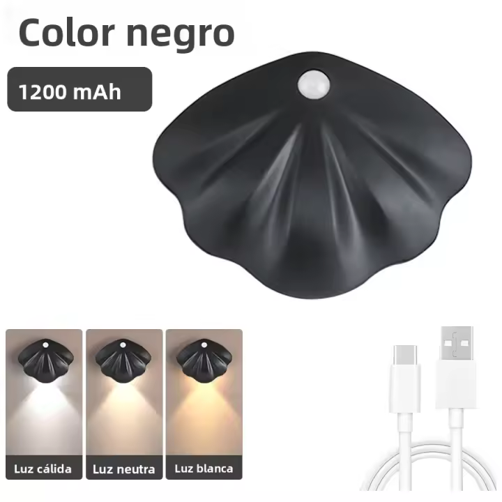 Lámpara De Pared LED Recargable Mini Con Sensor De Toque Y Tres Colores Luz Nocturna Magnética Para Lectura Y Decoración De Habitaciones - 1