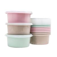 HOGUITA-Pack de 12 Recipientes de Plástico con Tapa en Color Surtido, Recipientes Reutilizables para Comida y Alimentos Sin BPA, Juegos de Tupper Plasticos para Alimentos, Fiambreras Aptas para Microondas, Congelador y Lavavajillas - details 0