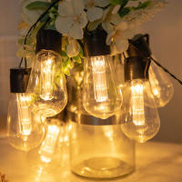 Luces De Cadena Solar LED Para Exterior Decoración De Navidad IP65 Impermeables S14 Guirnalda De Fiestas Para Jardín - details 13