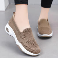 Zapatillas De Verano Para Mujer Zapatos Casuales Transpirables Zapatillas De Tela Suela De PVC Tacón Medio Envío Gratis - details 7