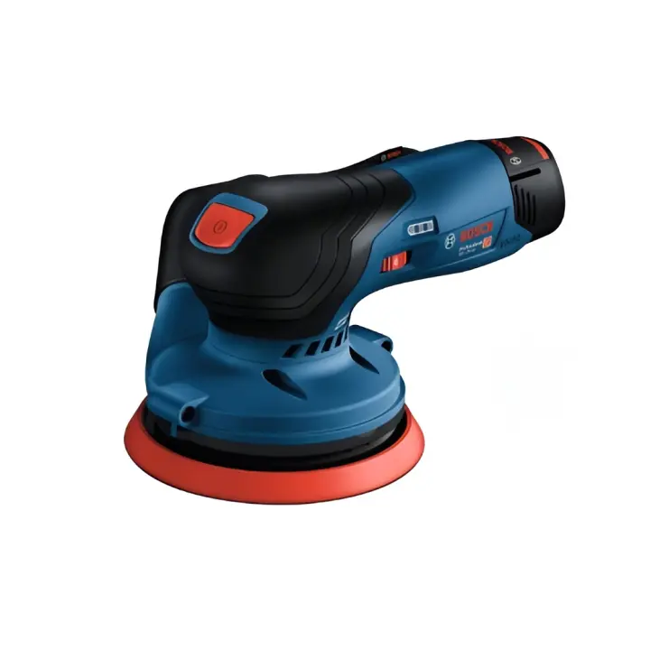 Bosch Professional 12V System GEX 12V-125 - Lijadora Excéntrica a Batería (125 Mm) - Bolsa para Polvo - Sin Batería - En Caja - 1
