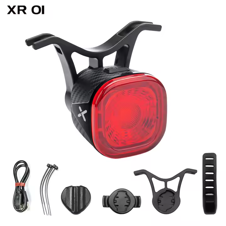 Luz Trasera De Bicicleta XOSS XR01 Inteligente Con Sensor De Freno Automático Luz De Cola LED Recargable Impermeable Accesorios De Ciclismo - 1