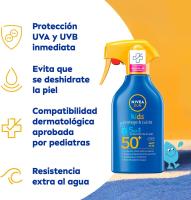 NIVEA SUN Protege & Cuida Spray Solar KIDS FP50+ 270 ml - Formato Pistola - NIVEA SUN Spray Solar para NIÑOS - details 1