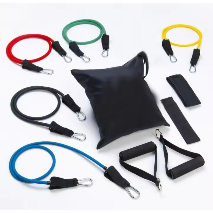 Euroxanty Bandas de Resistencia Ajustables para Yoga y Fitness con Mango de Espuma - 1