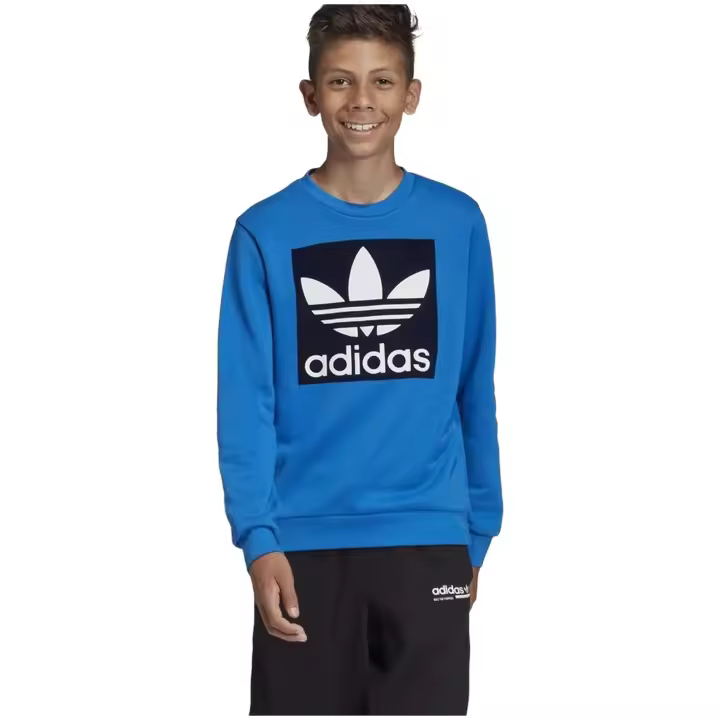 Sudadera Adidas Trefoilcrew para niños en color azul - 1