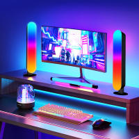 2pcs Luz Nocturna LED RGB Con Control Remoto Para Decoración De Habitación De Juego Sala De TV Barra Música Rítmica Lámpara Sin Incluir Baterías - details 0