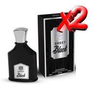 2 UNIDADES Greet Black Eau de Parfum para hombre 100ml Montage Brands Fragancia inspirada en otros perfumes Pour Homme Colonia - details 0