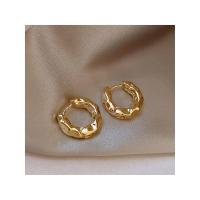Zafiropa Pendientes Piedra Dorados Aro Acero Inoxidable - Elegancia Contemporánea - details 0
