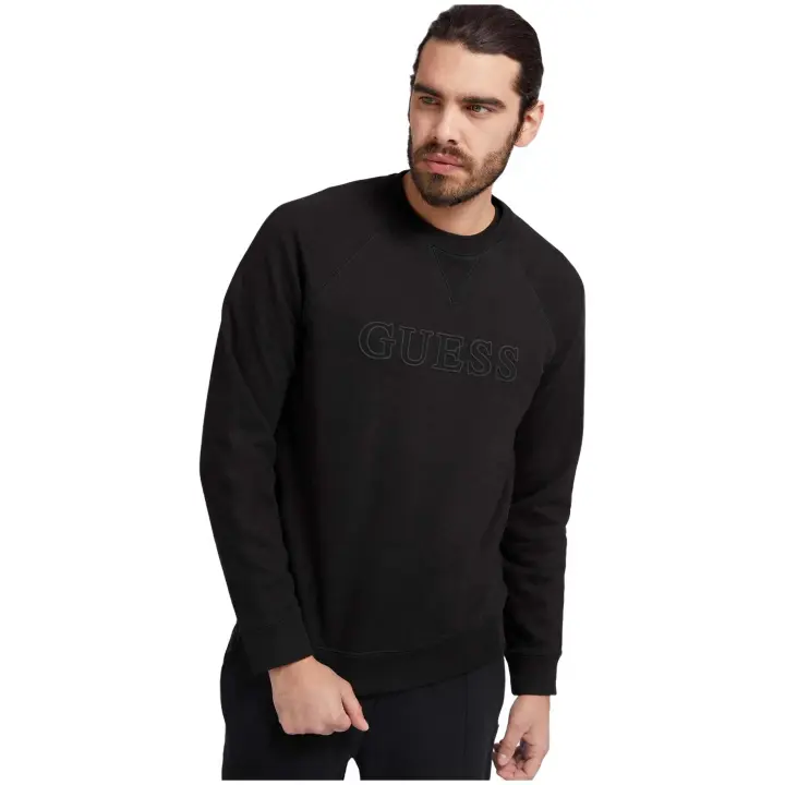 Camiseta de Manga Larga Guess  para hombre en color negro - 1