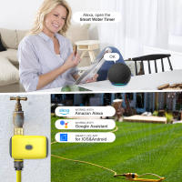 Temporizador De Riego Inteligente Insoma Zigbee 1/2 Maneras Sistema De Riego Por Goteo Para Jardín Programable IPX5 Con Control Por Voz Alexa Y Google Assistant - details 2